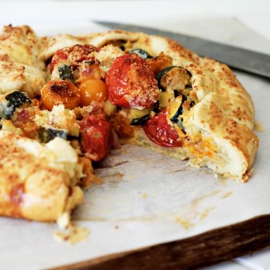 Tomato + Zucchini Galette