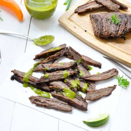 Skirt Steak With Chimichurri