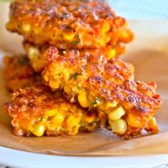 Corn cheese fritter