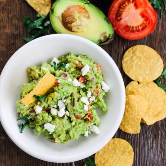 Guacamole with Feta Cheese