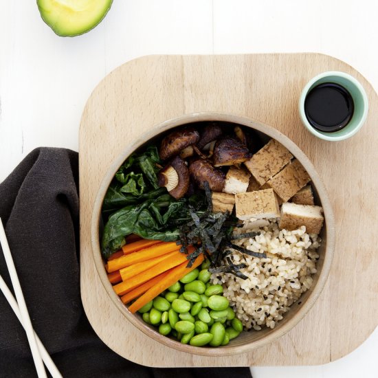 Open Macrobiotic Sushi Bowl