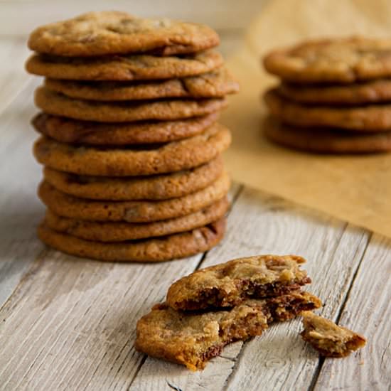 Milk Chocolate Toffee Cookies