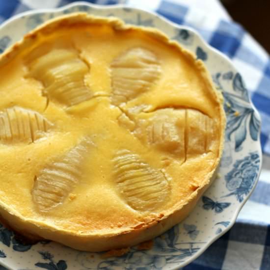 Pear lemon tart