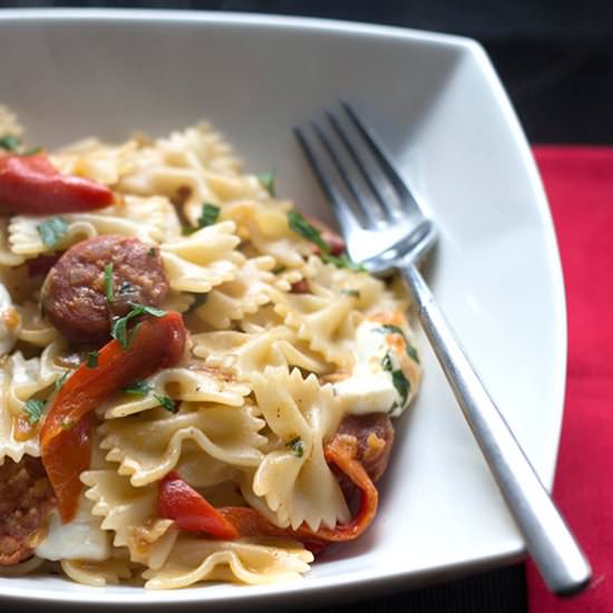 Chorizo Red Pepper Pasta