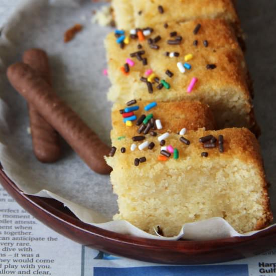 White chocolate brownie