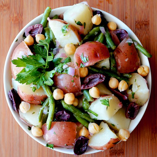 Nicoise Style Warm Potato Salad