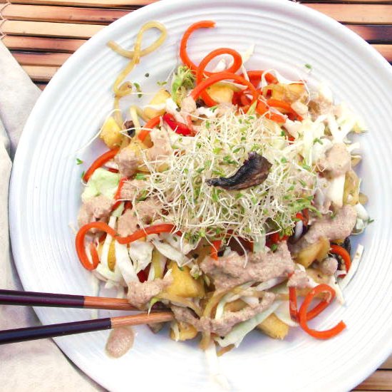 Simplified Pad Thai Salad