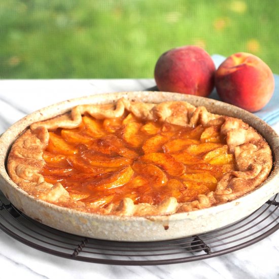 Rustic Peach Tart