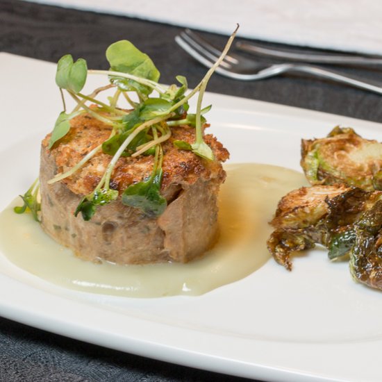 Sous Vide Meatloaf & Hazelnut Crust