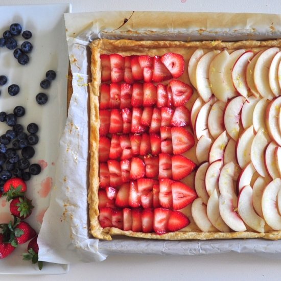 Red, White & Blue Lemon Tart