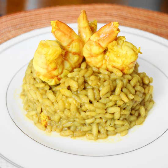 Curried Shrimp Risotto