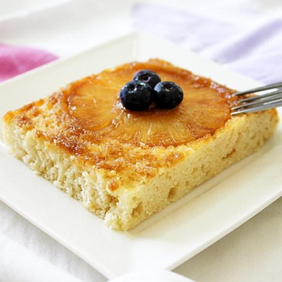 Eggless Pineapple Upside Down Cake