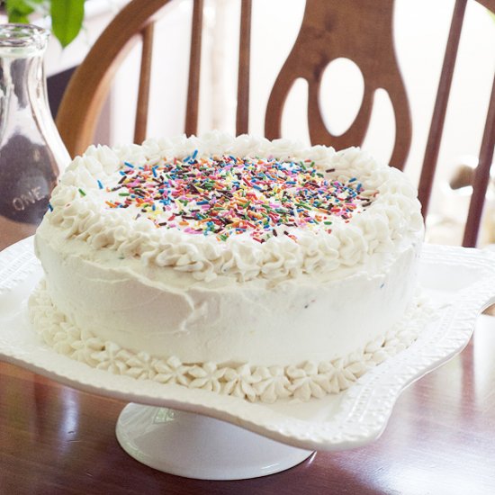 Triple Layer Funfetti Cake