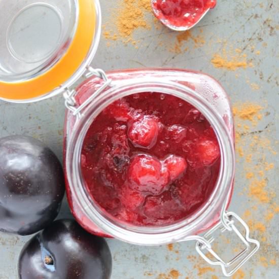 Clean Eating Cinnamon Plum Jam