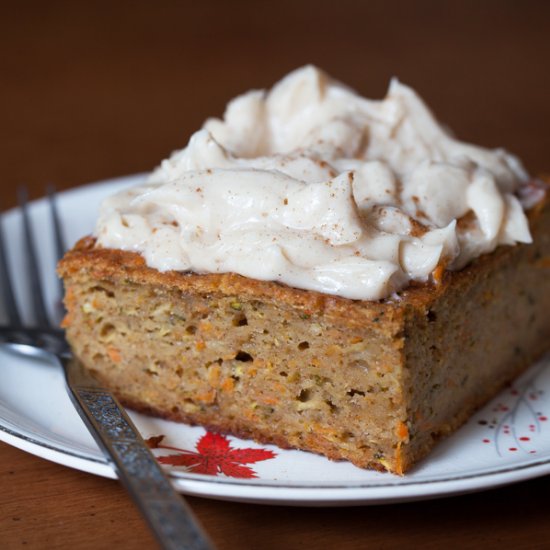 Harvest Cake with Apple Frosting