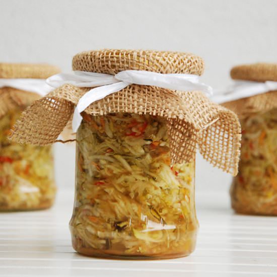 Zucchini Salad Jars