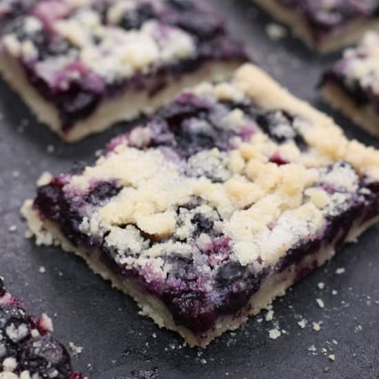 Blueberry Shortbread Bars