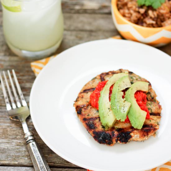 Cilantro Lime Chicken Burgers