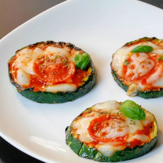 Grilled Zucchini Pizza Bites