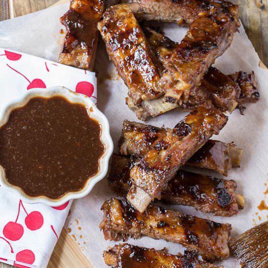 Ribs with Cherry Cola Glaze