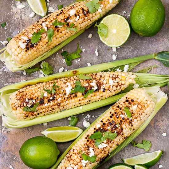 Grilled Corn with Chile Butter