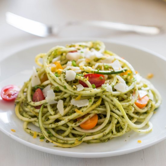 Zucchini Pesto Pasta