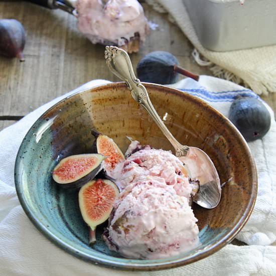 Goat Cheese Fig Frozen Yogurt