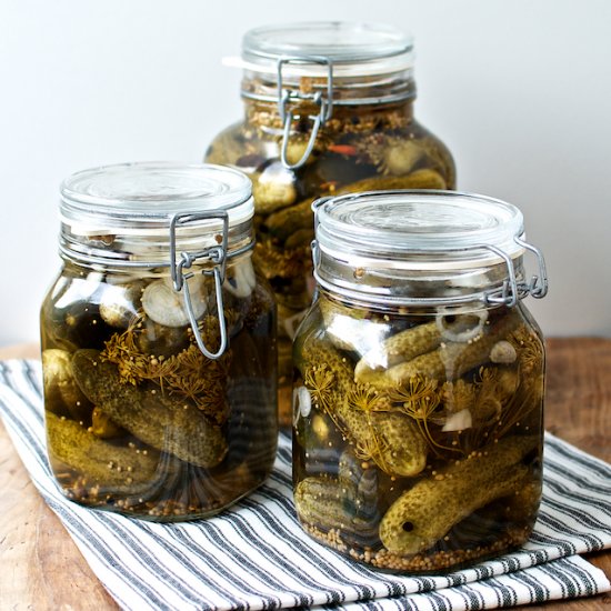 Homemade pickles