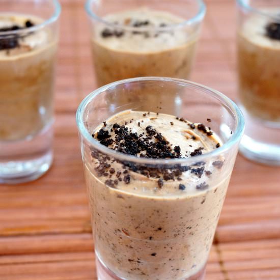 Chocolate Mousse in shot glass