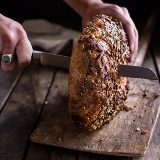 Seeded Whole Grain Breakfast Bread