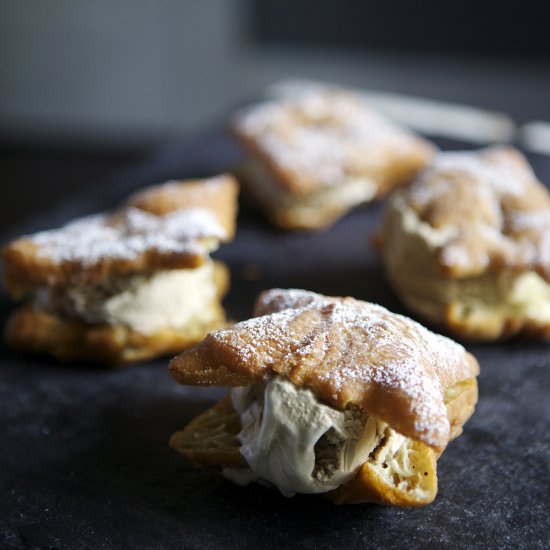 Beignet Ice Cream Sandwiches