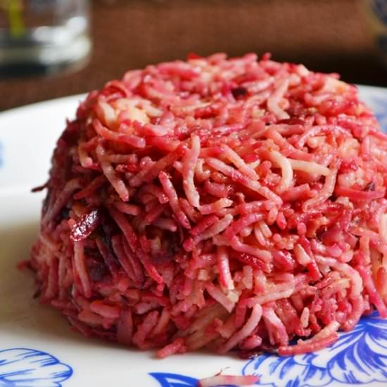 Beetroot pulao