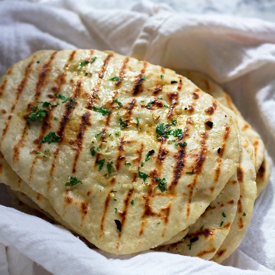 2 ingredient naan flatbread