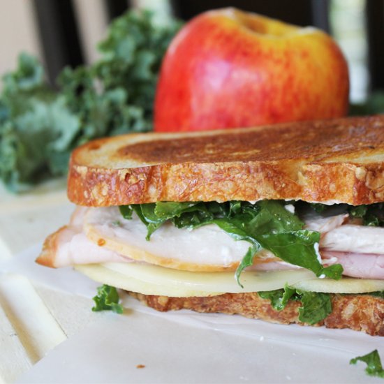 Grilled Ham & Turkey Sandwich