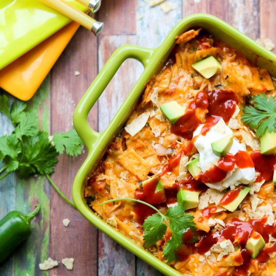 Chicken Enchilada Bake