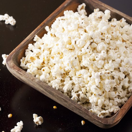 Chemical Free Microwave Popcorn