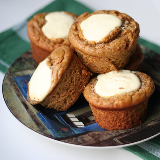 Cheesecake Carrot Banana Muffins