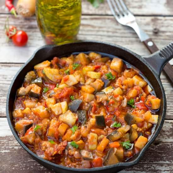 quick stewed vegetables