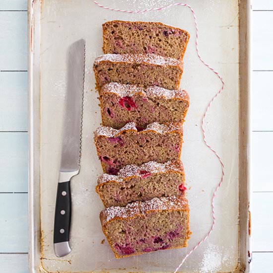 Whole Wheat Mixed Berry Loaf Cake