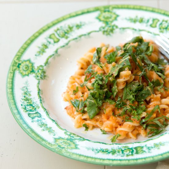 Sundried Tomato-Cauliflower Fusilli