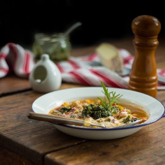 Late summer minestrone