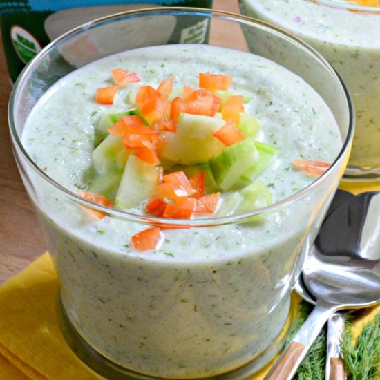 Chilled Cucumber and Dill Soup