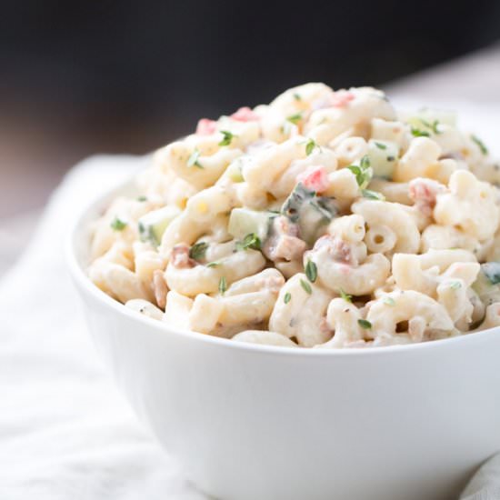 Bacon Parmesan Pasta Salad