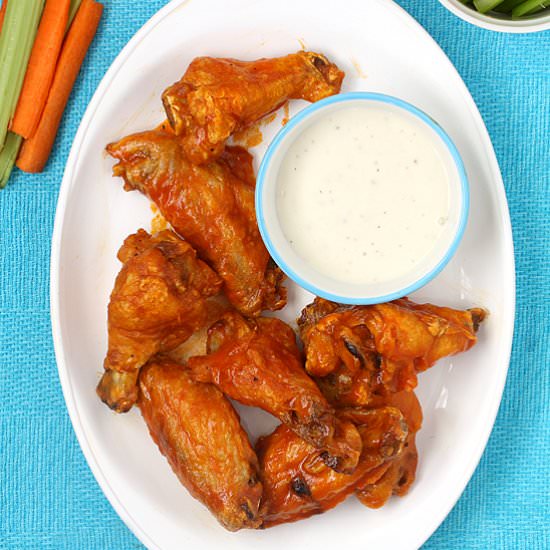 Baked Buffalo Chicken Wings