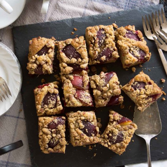 Plum Streusel Coffee Cake