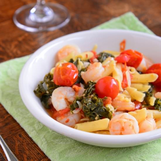 SPICY PRAWN QUINOA PASTA