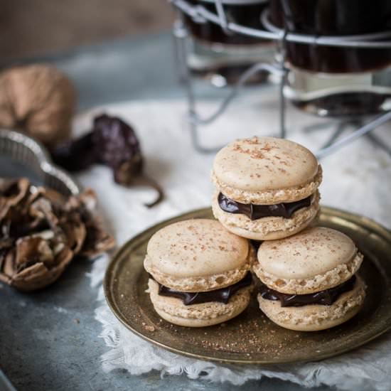 Walnut & Chipotle Macarons