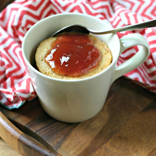 Grain Free PB + Jelly Mug Cake