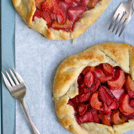 Strawberry Rhubarb Crostata