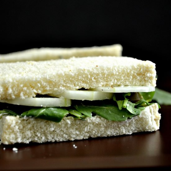 Arugula Cucumber Tea Sandwiches